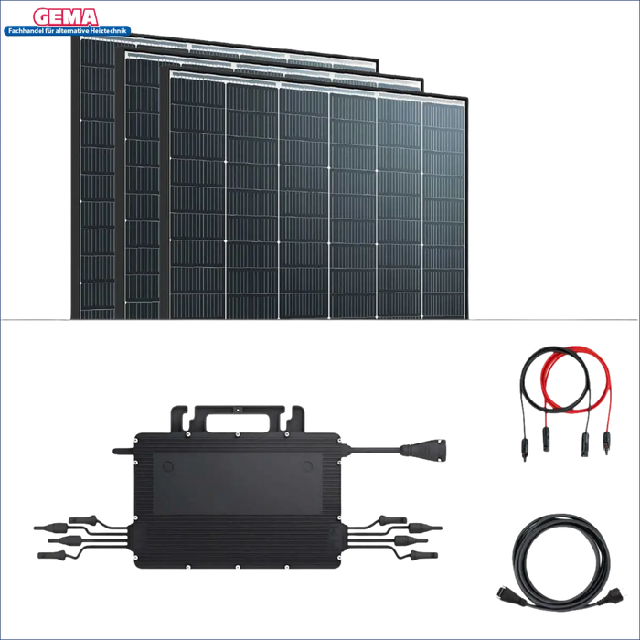 Solarplatten-Set für Balkonkraftwerk mit 870Wp Leistung für nachhaltige Stromerzeugung