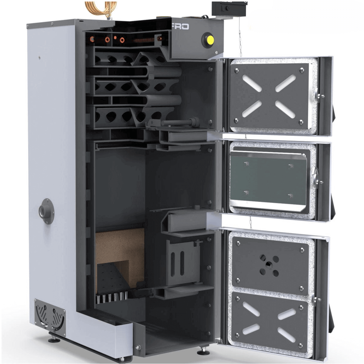 Defro Firewood 15 kW plus Pufferspeicher ohne WT.