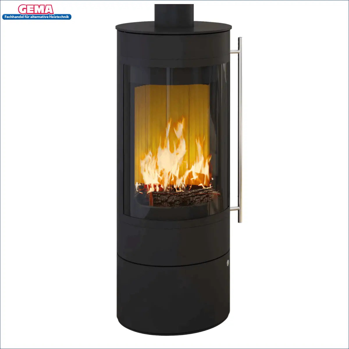 Eleganter 5 kW Kaminofen 🔥 Pular Compact von Olsberg, raumluftunabhängig mit innovativer Scheibenluftspülung.