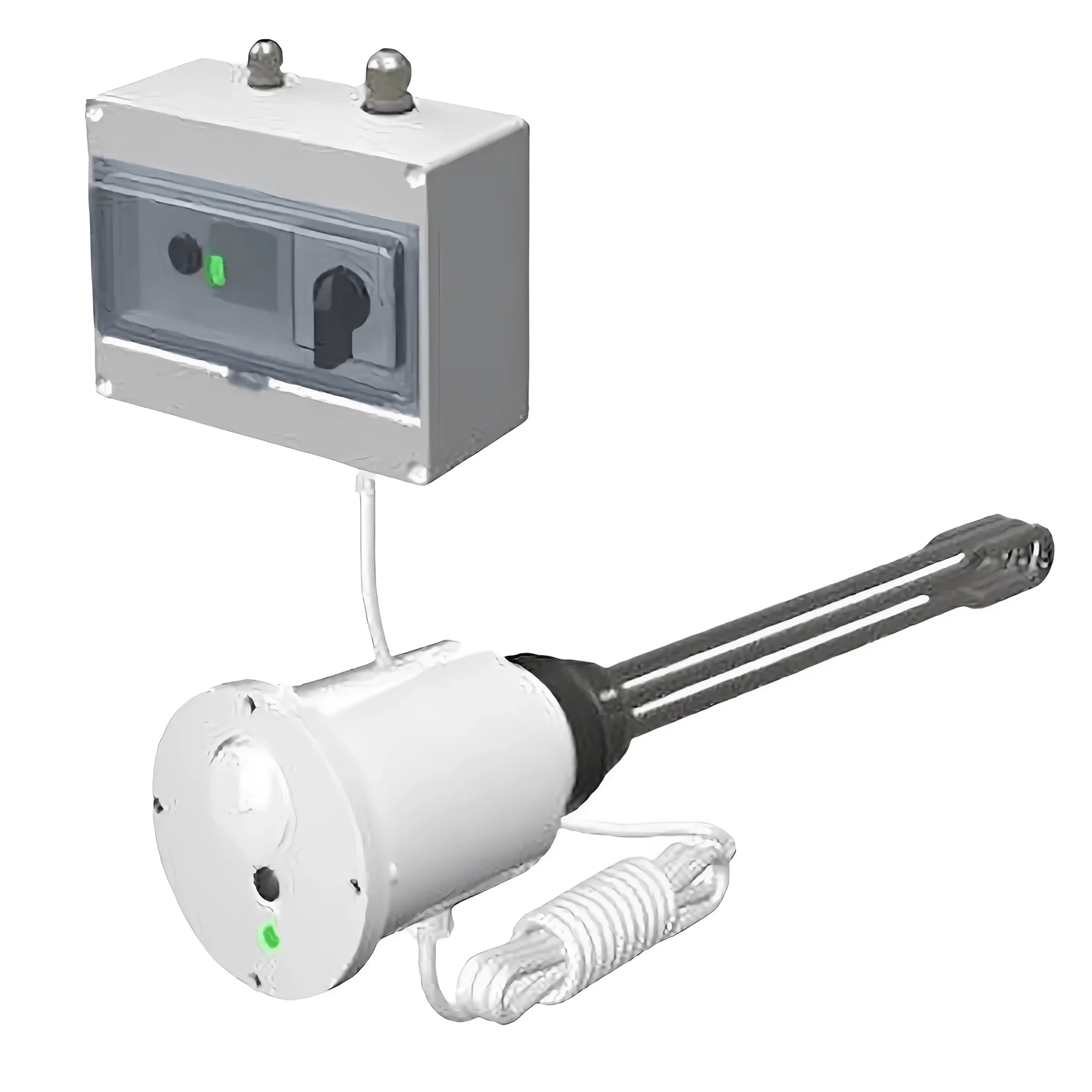 Elektroheizpatrone mit Steuerkasten und Sensoreinsatz für Baureihe EJK Maxi