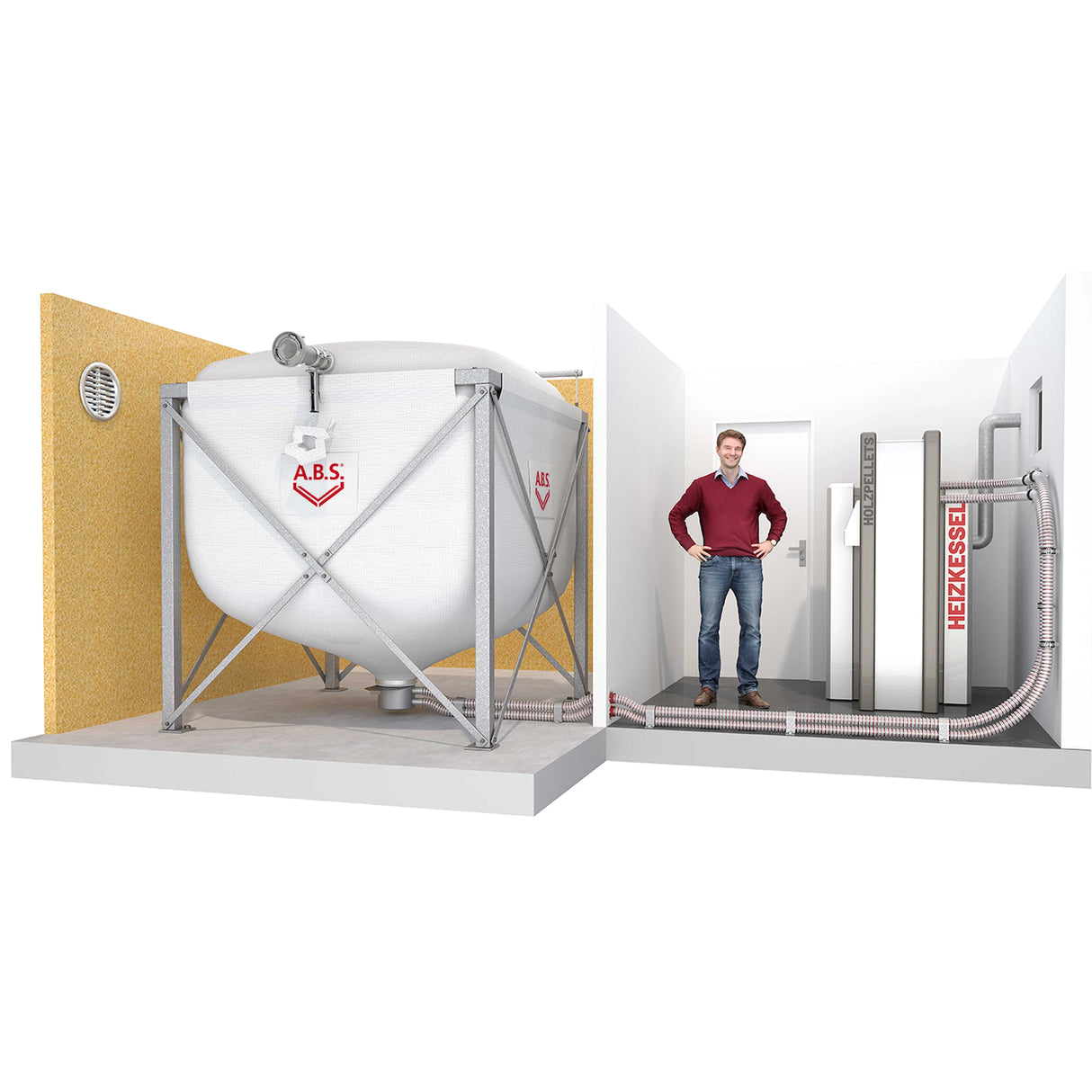 A.B.S. Flexilo Standardní silo na pelety