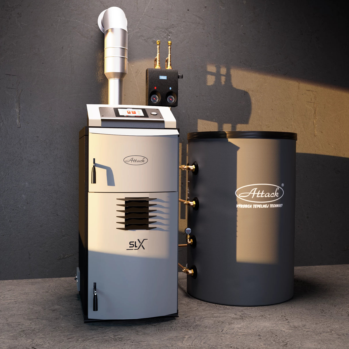 Gassificatore a legna 40 kW ATTACK SLX 40 Profi