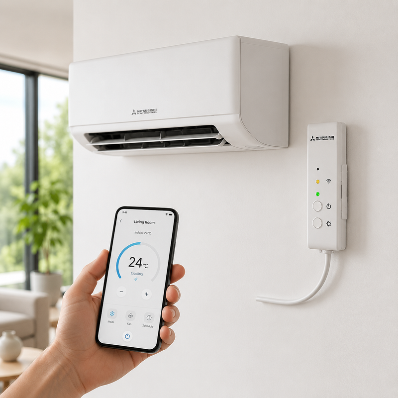 WLAN-Adapter Mitsubishi Heavy Industries WF-RAC weiß für SRK, SRR und SRF Innengeräte
