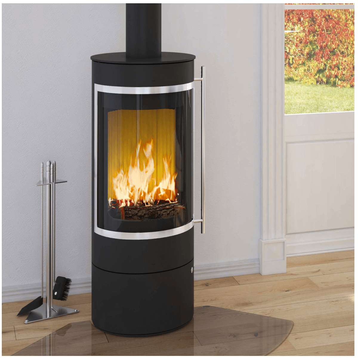 Kaminofen Pular Compact 5 kW von Olsberg in Schwarz.