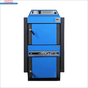 Brennstoff Kohle Atmos KC25S Kohlekessel in Blau und Schwarz für effiziente Verbrennung