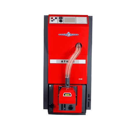 Atmos PX20 Pelletkessel 20 kW mit integriertem Pelletbehälter - GEMA Shop