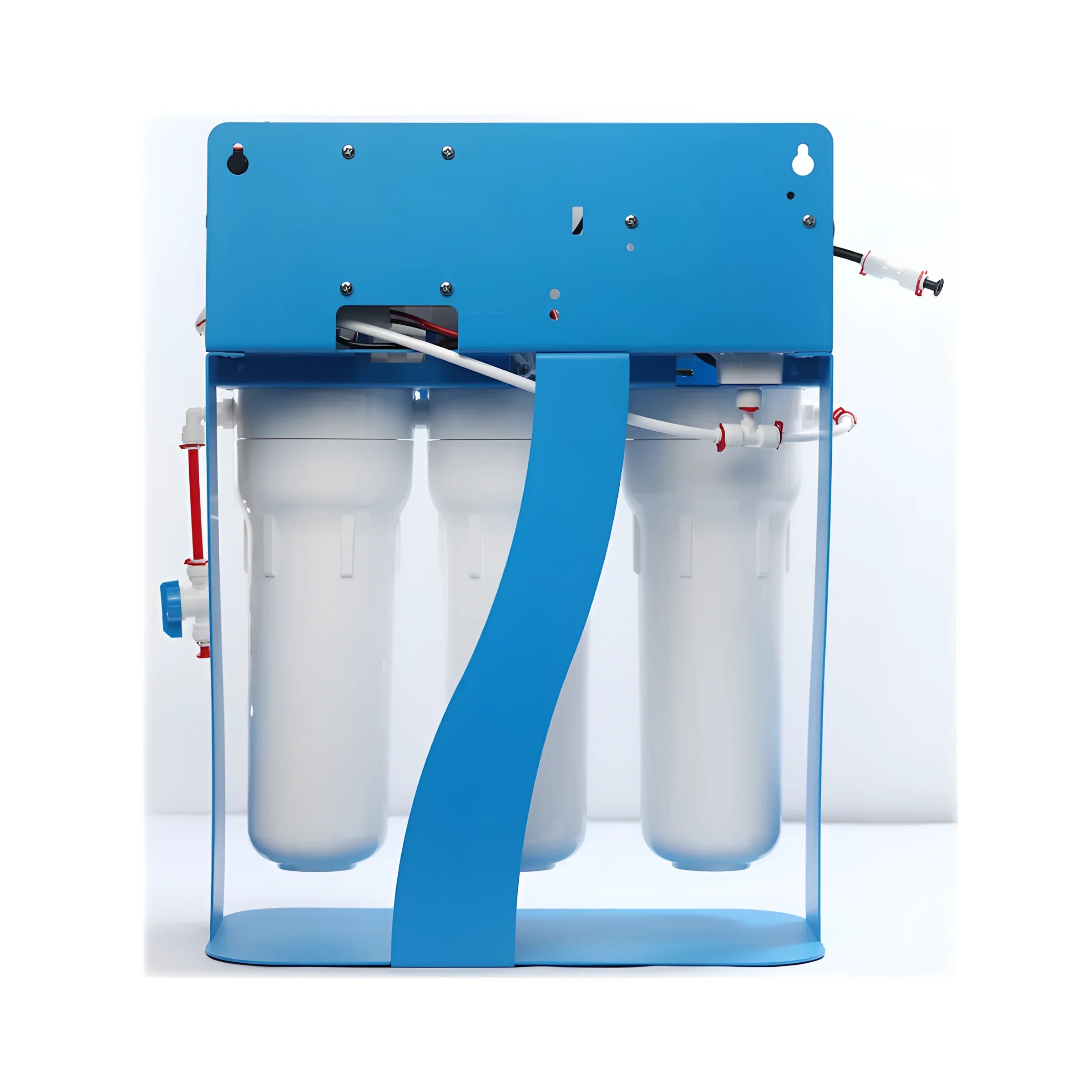 Blaue Umkehrosmoseanlage Pure Aquacalcium mit selbstständigem Metallgestell für wohlschmeckendes Trinkwasser