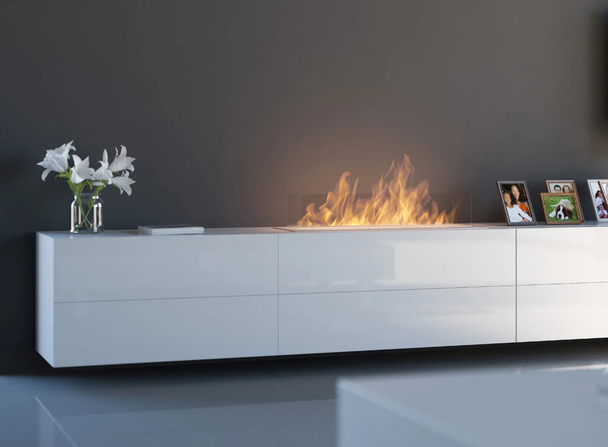 Bio - Ethanol - Kamin INSERT 1000 Einbaukamin aus Stahl - GEMA Shop