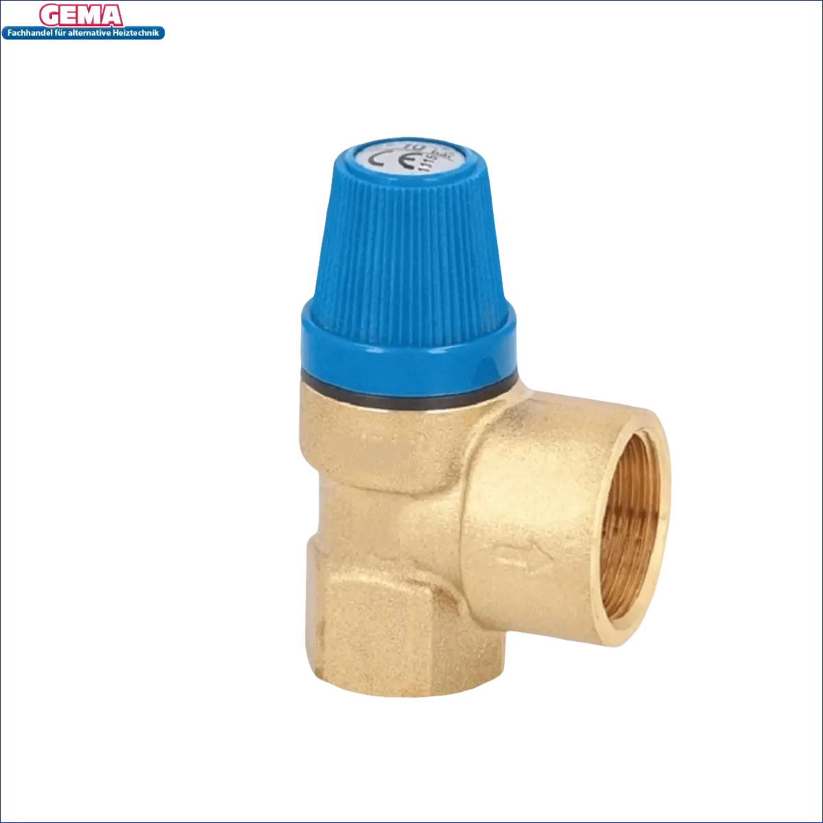 Brass Druckreduzierventil mit blauer Einstellknopf für leistungsstarken Warmwasserspeicher