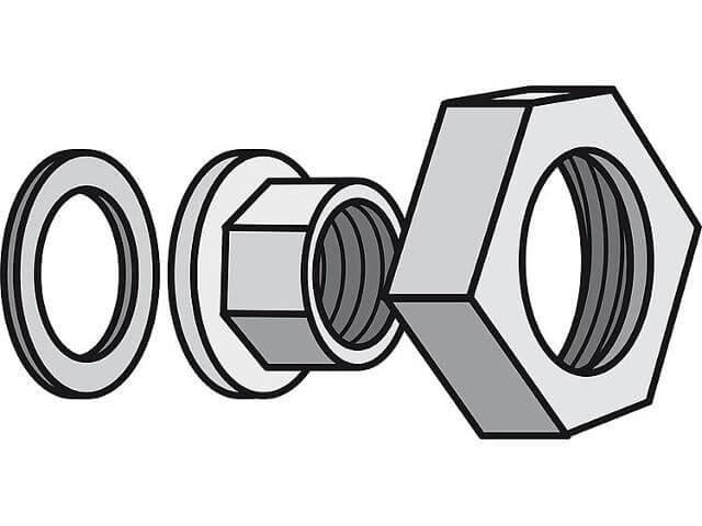 Pumpenverschraubungen inkl. Dichtung 1 1/2".