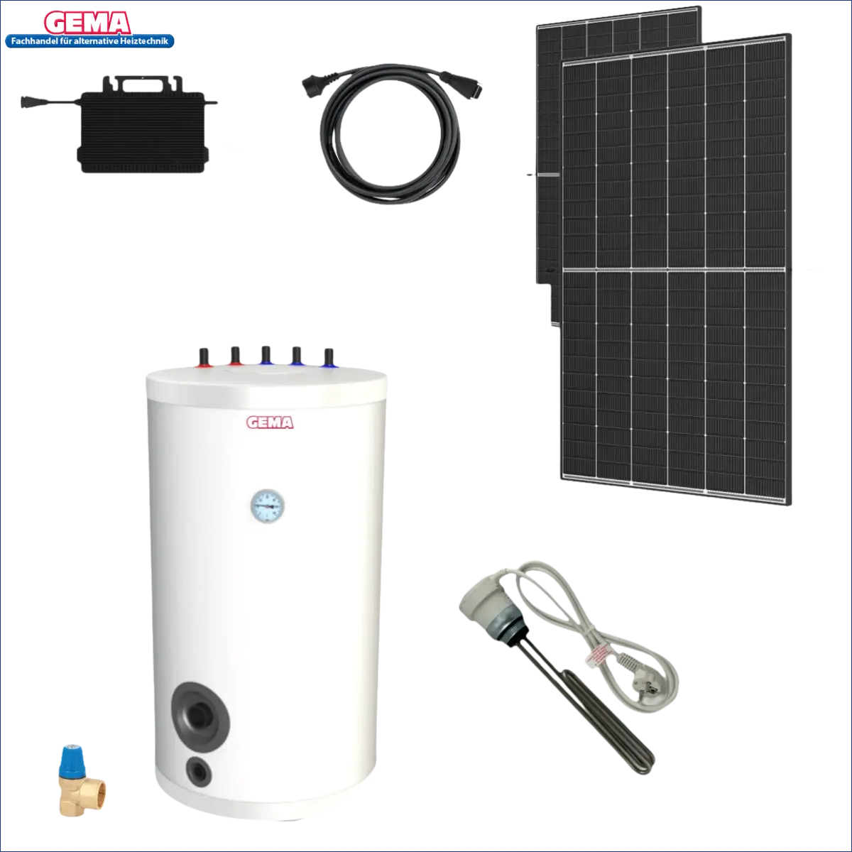 Solaranlage zur Warmwasserbereitung.
