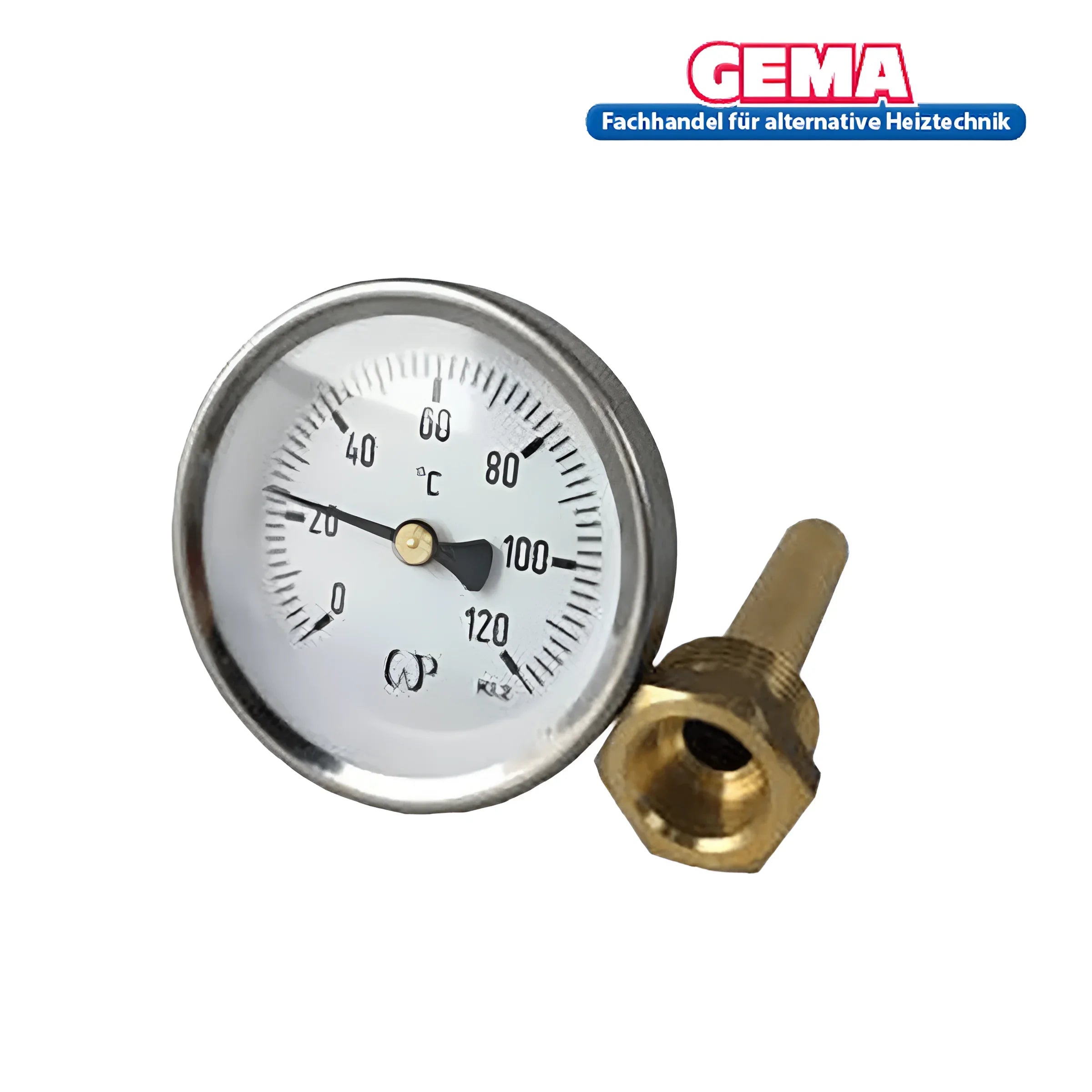 Runder Temperaturmesser mit Messinganschluss für Boilers, wgj-s oem, boiler-zubehör