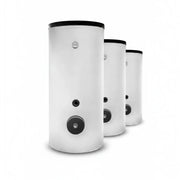 GEMA Shop Sunex Fish S16 Warmwasserspeicher mit zwei Wärmetauschern in weißem Design für effiziente Heizsysteme