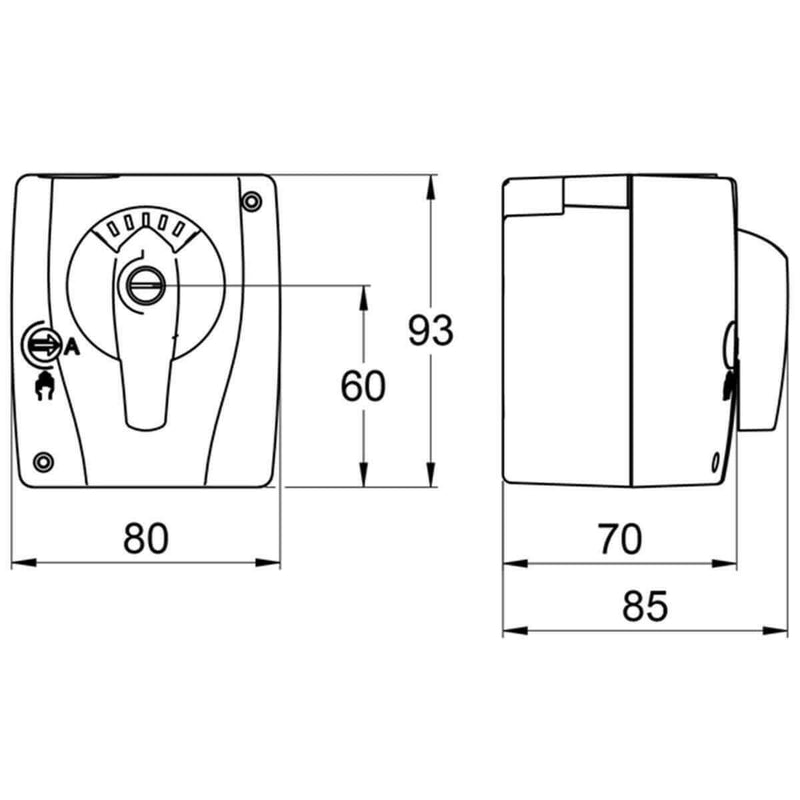 LK 950 Stellmotor 230 Volt Mischerantrieb mit 3 - Punkt SPDT - GEMA Shop