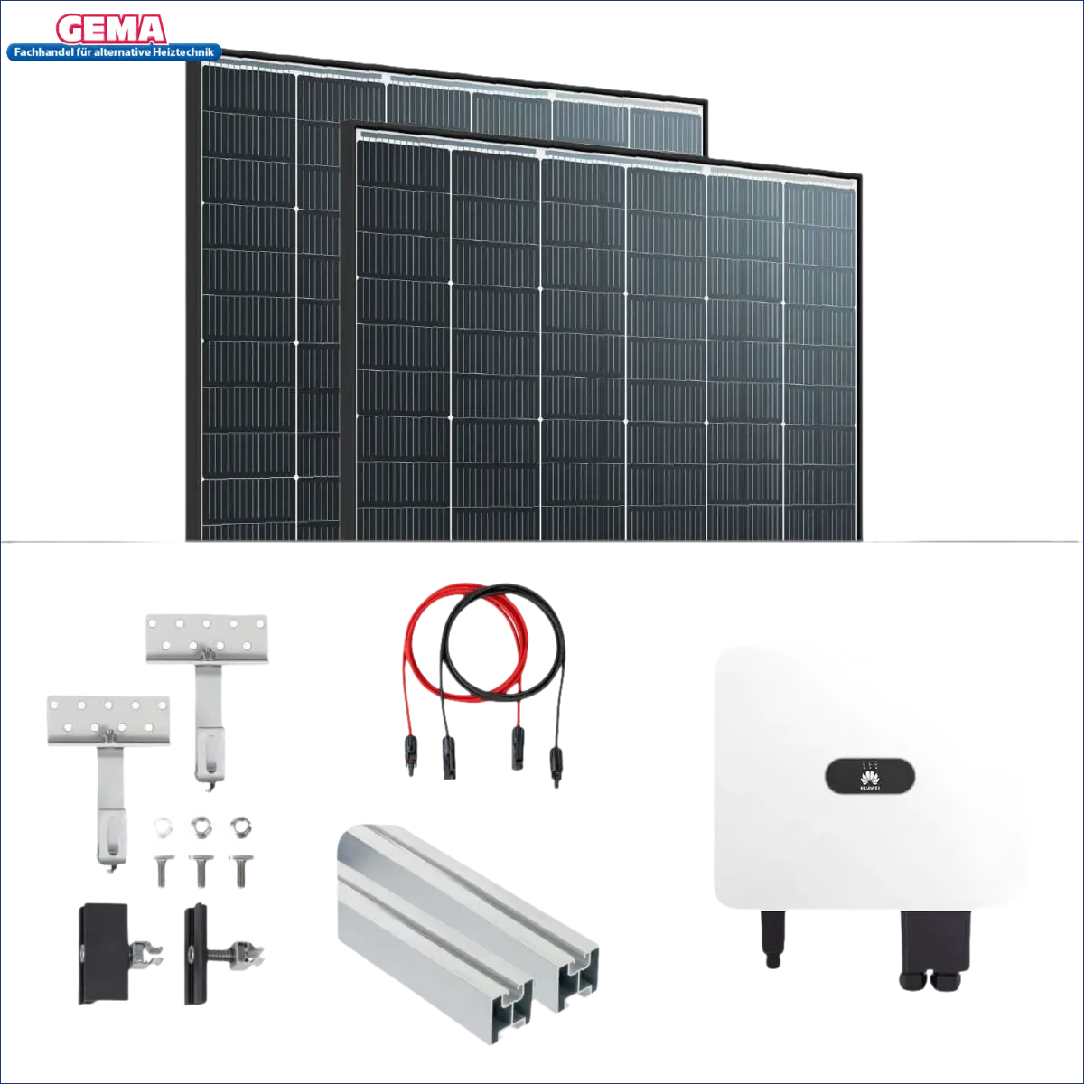Solarkit für das PV Komplettpaket Huawei 15KW Schrägdachmontage Trina 435 Vertex S