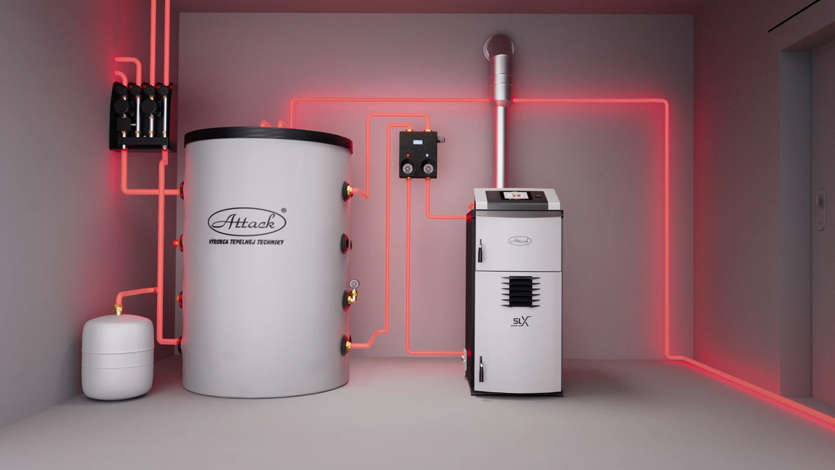 Gassificatore a legna 40 kW ATTACK SLX 40 Profi