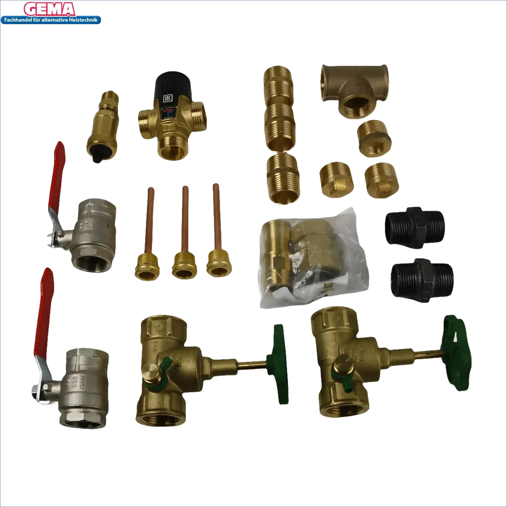 Assortierte Sanitäranschlussfittings für Sunex Fish S15, S15 Anschlusskasten und Solar Rohrstopfen