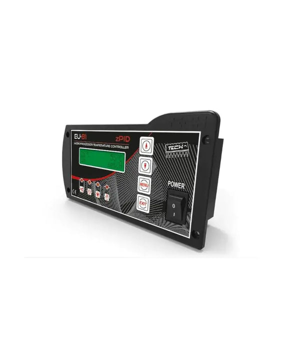 TECH EU-81 Temperaturregler 🕹️ zPID Steuerung für effiziente Heizungsanlagen 🔥 mit LED-Display und Bedienelementen.