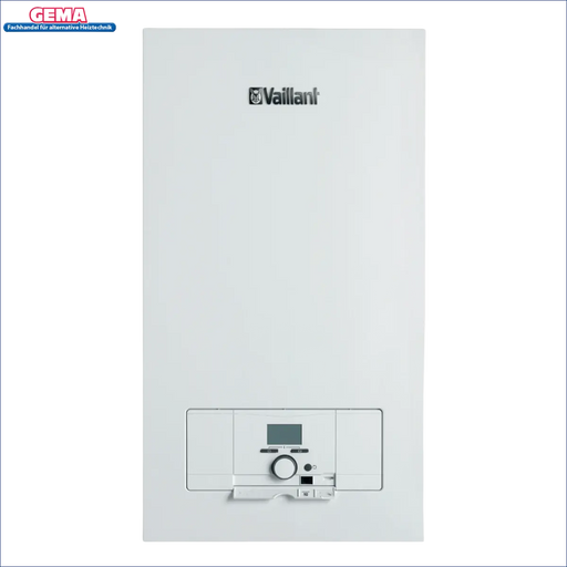 Weiße Vaillant wandmontierte Heizungsanlage inklusive hocheffiziente Pumpe