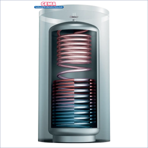Vaillant Wärmepumpe mit spiralförmigen Rohren 🔥❄️ für effiziente Heizlösungen und Umweltfreundlichkeit 🌍.