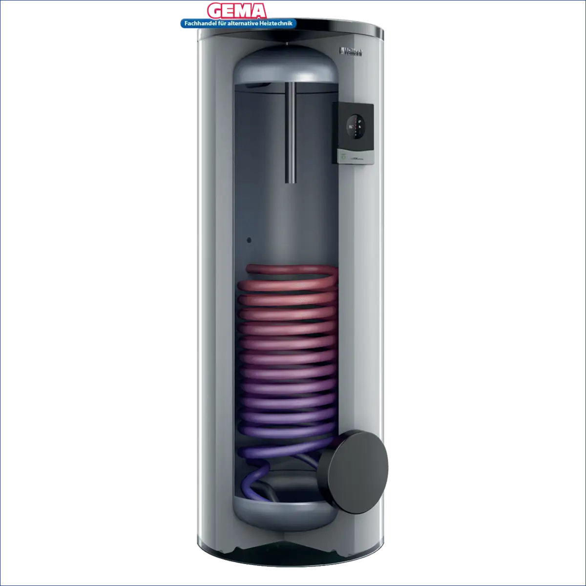 Cutaway-Ansicht des Vaillant uniSTOR exclusive VHI R xxx/3MR mit Heizelement