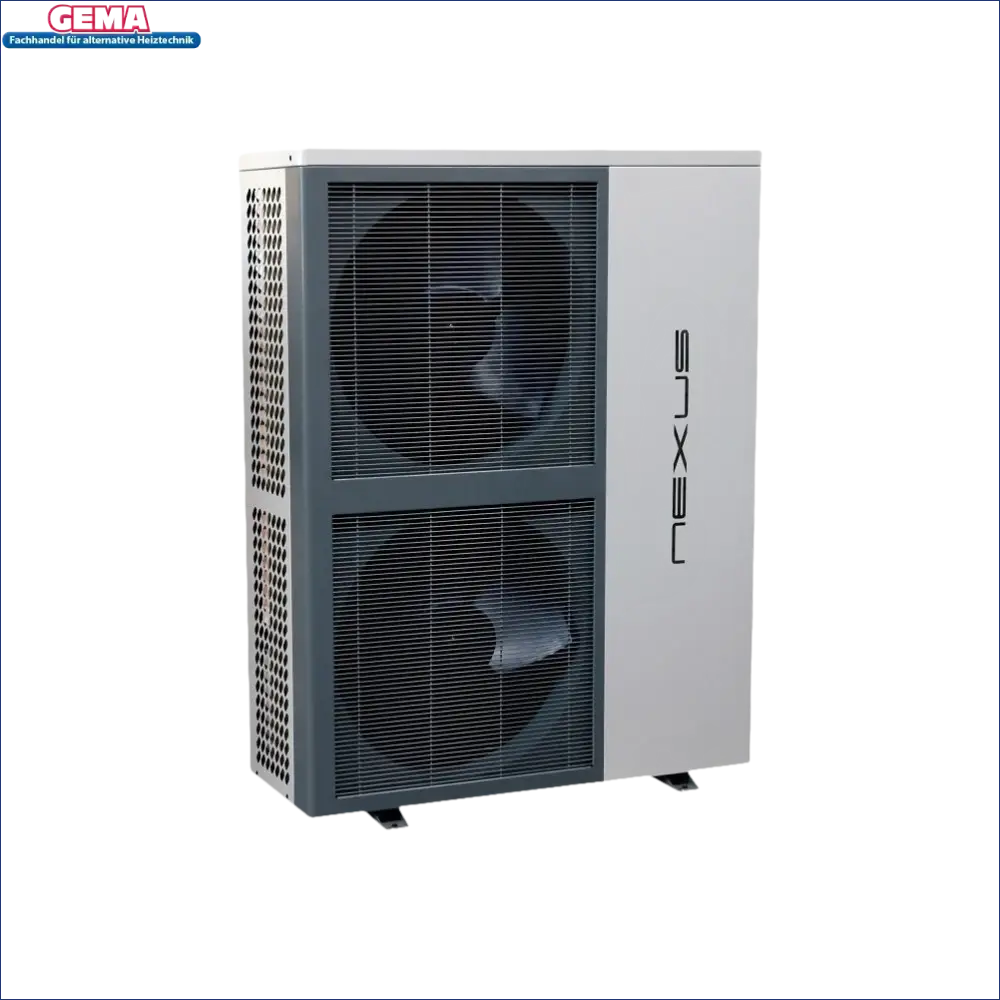 Bild einer Wärmepumpe Nexus Monoblock Luft Wasser mit Dual-Fan, Sunex Fish Design