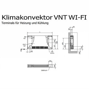 Wärmepumpenheizkörper - Gebläsekonvektor - Klimakonvektor VNT WI - FI - GEMA Shop