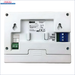 Weiße elektronische Steuerbox mit Terminals für Zimmerregler Wochensteuerung mit Hintergrundbeleuchtung