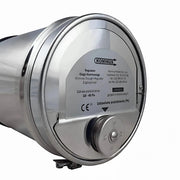 Zugbegrenzer Edelstahl Universal mit Rauchrohradapter und Dichtlippe 120 - 200mm - GEMA Shop